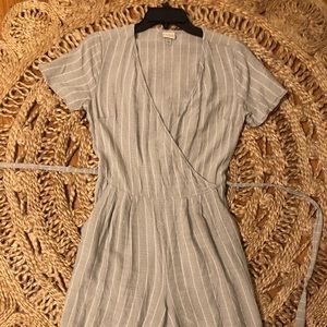 Grey Culotte Jumpsuit